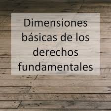 Esto significa que un conjunto de derechos no puede disfrutarse plenamente sin los otros. Dimensiones Basicas De Los Derechos Fundamentales