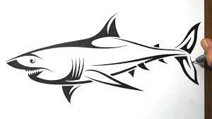 20 fantastic shark tattoo designs for men & women. How To Draw A Shark Tribal Tattoo Design Style Shark Tattoos Tribal Shark Tattoos Shark Drawing