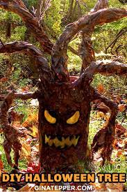 Diy Spooky Tree Video Video Diy Halloween Tree Spooky Halloween Crafts Spooky Diy Halloween Decor