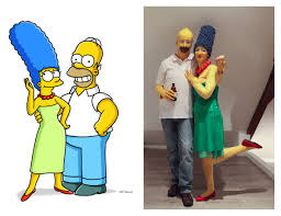 5 Deguisements De Couple Faciles A Faire En 2020 Deguisement Simpson Deguisement Et Deguisement De