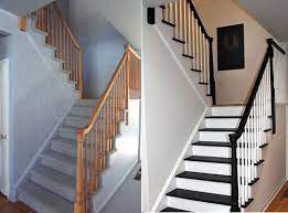 You can paint wooden stairs any color you want to, but you need to consider where they will be visible from, and how those colors will coordinate with the connecting spaces. Hall Stairs And Landing Decorating Ideas Modern Home Design