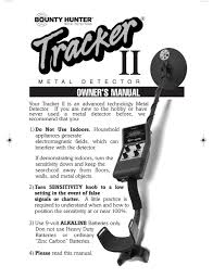 Get great deals on ebay! Bounty Hunter Tracker Ii Owner S Manual Pdf Download Manualslib