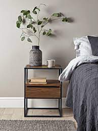 Industrial Wooden Bedside Table Side Tables Bedroom Wooden Bedside Table Bedside Table Decor