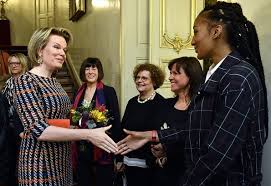 Nafi thiam și antrenorul roger lespagnard. King Philippe And Queen Mathilde Received Graduates To Be Appointed Abroad