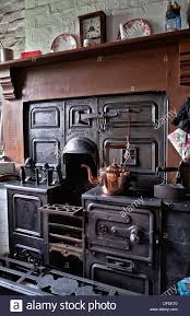 cast iron open fire cooking range from