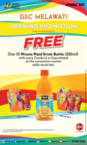The environment whereby our cinemas are closed is obviously very difficult but a necessary sacrifice. Gsc Melawati Mall Free Grab Promo Code Rm8 Discount Combo 1 Minute Maid 350ml Until 10 September 2017