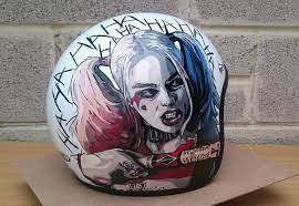 Badass Motorcycle Art With Stokeandbear Lids Motorcycle Art Motorbike Helmet Custom Paint Motorcycle