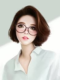 Celebrate your style with dapper tomboys worldwide! 4536695 Anime Glasses Short Hair Watermarked Women With Glasses Anime Girls Wallpaper Mocah Hd Wallpapers