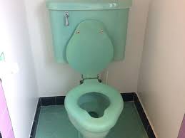 The toilet bowl was made by toyotoki, the predecessor of toto. 1930s Green Toilet Help Me Replace The Original Seat