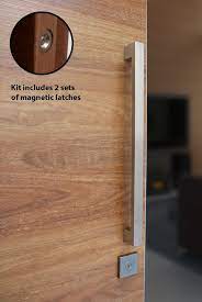 The crisp, clean appearance of the satin nickel finish adds to the overall look of the product and brings a modern feel. Pull Handle Entrance Set 550mm Brushed Stainless Steel The Lock And Handle Door Handles Modern Front Door Handles Door Handles