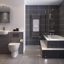 bathroom tile idea use large tiles on the floor and walls 18 pictures grey bathroom tiles dark gray bathroom gray bathroom decor