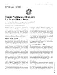The human muscular system is complex and has many functions in the body. Pdf Practical Anatomy And Physiology The Skeletal Muscle System