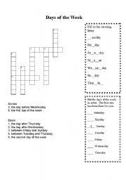 You can remember them by lmmjvsd. Download 18 French Days Of The Week Crossword Puzzle