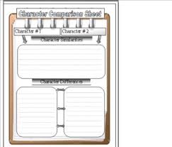 character comparison chart