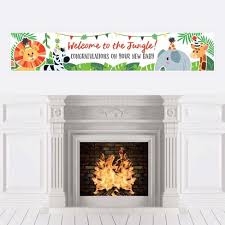 Only after venue is properly decorated can the baby shower get underway. Big Dot Of Happiness Jungle Party Animals Safari Zoo Animal Baby Shower Decorations Party Banner Target