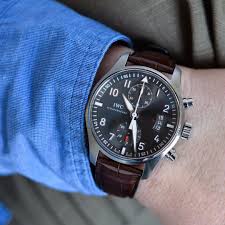 Dress For The Job You Want With This Iwc Spitfire Chronograph Available Now For 7 000 Average Retail Price 11 300 On Crownandcaliber Com Financing