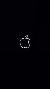 Nice Black Apple Logo Perfect For Iphone X Wallpaper Iphone Produk Apple Bidang Warna