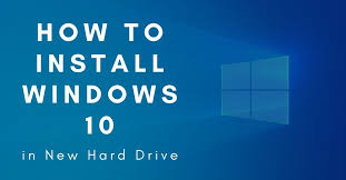 Can i install the new hard drive, use the recovery disk, and install a new version of windows 10? How To Install Of Windows 10 On A New Hard Drive
