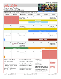 Every month we see different trials, quests and events in empires & puzzles and they do not always follow a strict and fixed schedule. Coliziune MÄƒtura Efect Empires And Puzzles Calendar February 2020 Mujerejecutiva Org