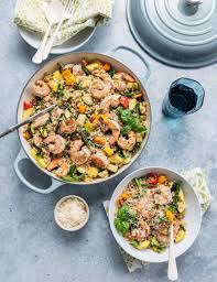 Fluff with a fork, and cool. Grilled Vegetavle And Shrimp Couscous Primavera