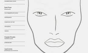 Mac Makeup Blank Face Charts Lajoshrich Com