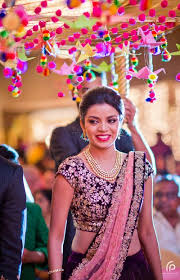 Bridal Entry Phoolon Ki Chadar Pompom Ideas Pompoms In Decor Quirky Bride Entry Indian Wedding Photos Luxury Indian Wedding