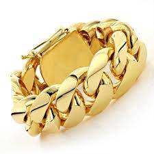 Our prices are kept low compared to a retail store so you can expect to see low prices for our 10k gold bracelets. Half Kilo Miami Cuban Link Gold Bracelet Solid 10k Bracelets For Men Mens Gold Bracelets Mens Diamond Bracelet