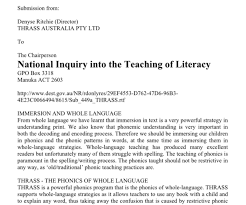 Need for systematic synthetic phonics teaching within the early reading curriculum. Thrass The Phonics Of Whole Language Spelfabet