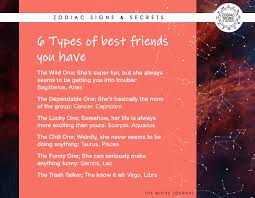 You always appreciate your taurus friends their need for money in the bank, good food and luxury. 6 Types Of Best Friends You Have