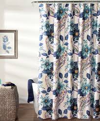 Blue Floral Paisley Shower Curtain Lush Decor Floral Shower Curtains Paisley Shower Curtain
