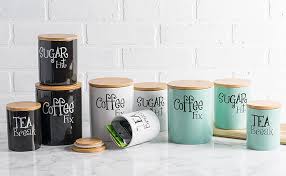 Maybe you would like to learn more about one of these? Amazon Com Dii Kitchen Accessories Collection Ceramics Canister Set White Home Kitchen