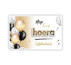 Cadeau Enveloppe Hiep Hiep Hoera Met Ballonnen Voor Al Uw Feestartikelen