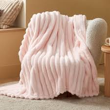 Bedsure Pink Throw Blanket for Couch - Super Soft Cozy Blankets for Women,  Cute Small Fleece Blanket for Girls,50x60 Inches, Wider Striped Design :  Amazon.ca: Home