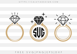 Free Diamond Ring Svg Png Eps Dxf By Caluya Design