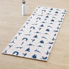 Yoga Poses Position Patterns Yoga Mat Zazzle Com Yoga Poses Custom Yoga Mat Yoga Mat Diy