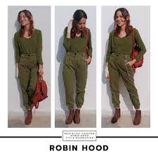 Disneybound Inspired By Robin Hood 1973 Army Green Pants V Neck Long Sleeve Shirt Brown Ankle Boots College Fashion Fashion Everyday Outfits Summer