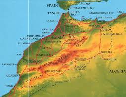They extend for more than 1,200 miles (2,000 kilometres) Middle Atlas Mountains Map