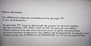 My tf1 est disponible uniquement en france mais vous pouvez regarder mytf1 à l'étranger grâce à liberador.net. Tf1 N A Pas Coupe L Acces A Mytf1 Sur Les Offres Canal Malgre La Fin Du Contrat De Diffusion