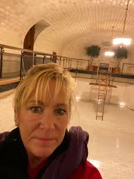 Empty swimming pool. Biltmore Estate