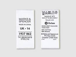 Word and publisher offer many unique sizes and settings to get shelf label choices, your own requirements will change. M S S Recycled Labels Vancouver Eco Fashion H M S Sustainable Plan Ecouterre Clothing Care Label Printable Label Templates Custom Clothing Labels
