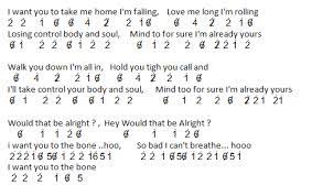 Not Angka Lagu To The Bone - Pamungkas | Dunia Lirik Not Lagu