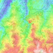 De geografische coördinaten zijn 50° 49′ 00″ n, 005° 11′ 11″ e. Topografische Kaart Kerkom Bij Sint Truiden Hoogte Relief