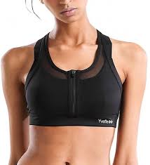 Sturdier than typical bras, they minimize breast movement and alleviate discomfort. Zip Front Sports Bra High Impact Wireless Plus Size 2 In 1 Bra H0800008 Black C8186kgxlmr With Images Front Zip Sports Bra High Impact Sports Bra Plus Size Sports Bras