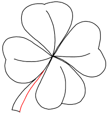 Four leaf clover black and white clip art 4 leaf clover drawing. How To Draw 4 Leaf Clovers Shamrocks For St Patricks Day How To Draw Step By Step Drawing Tutorials Flower Drawing Clover Leaf Easy Flower Drawings