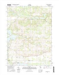 Indiana road map ± not drawn to scale newton county gis map note: Adamsville Michigan Indiana 24k Topo Map
