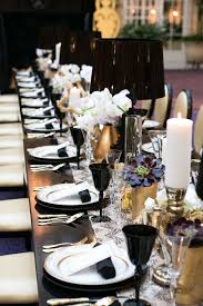 Navy and gold wedding theme, styled by enchanted empire, event artisans. Flirty Fleurs The Florist Blog Inspiration For Floral Designers Gold Table Decorations Gold Table Setting Wedding Table Settings Gold