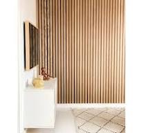 Factory Direct Smoked Oak Acoustic Slat Panels High Quality Sound Absorbing  Acoustic Panel