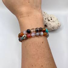 Inner Peace and Patience Handmade Gemstone Bracelets-SET of 2