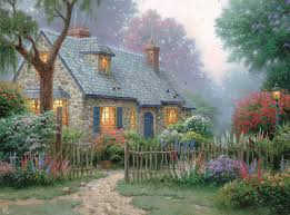 Puzzle has been completed 29 times. Thomas Kinkade Cottage Puzzles Jigsaw Puzzles For Adults