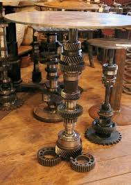 Welded Gear Table I Have Most Of These Gears Steampunk Furniture Car Part Furniture Metal Furniture